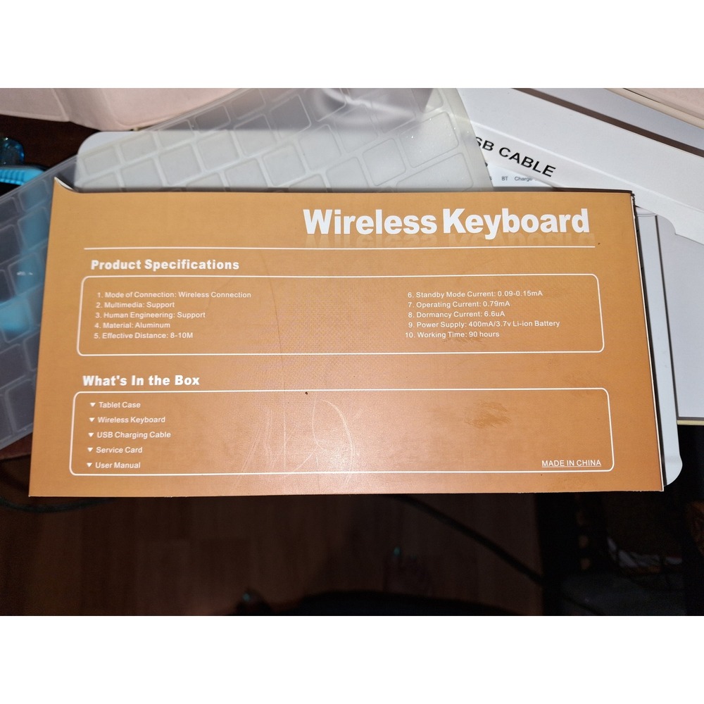 Wireless Bluetooth Keyboard and Tablet Case Set Pink iOS Android Wi - Picture 3 of 9